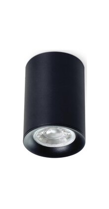 Opbouwspot zwart Ø 64,5 x 92,5mm - GU10 - MANGOROUNDZWART