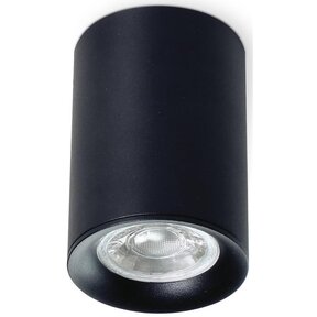 Opbouwspot zwart Ø 64,5 x 92,5mm - GU10 - MANGOROUNDZWART
