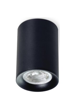 Opbouwspot zwart Ø 64,5 x 92,5mm - GU10 - MANGOROUNDZWART