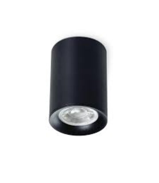 Opbouwspot zwart Ø 64,5 x 92,5mm - GU10 - MANGOROUNDZWART