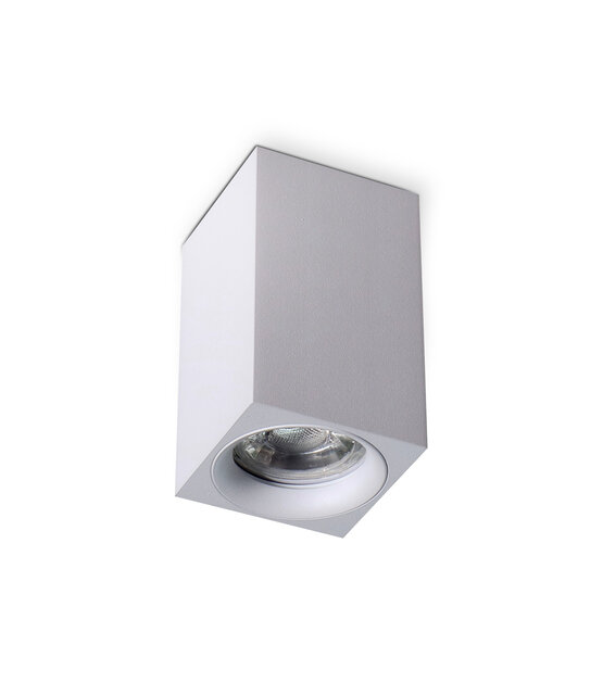 Opbouwspot vierkant wit Ø 60 x 100mm - GU10 - MANGOSQUAREWIT