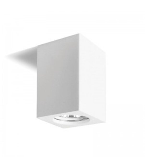 Opbouwspot vierkant wit Ø 60 x 100mm - GU10 - MANGOSQUAREWIT