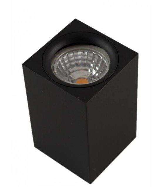 Opbouw spot vierkant zwart Ø 60 x 100mm - GU10 - 1812ZWART - MANGOSQUARE