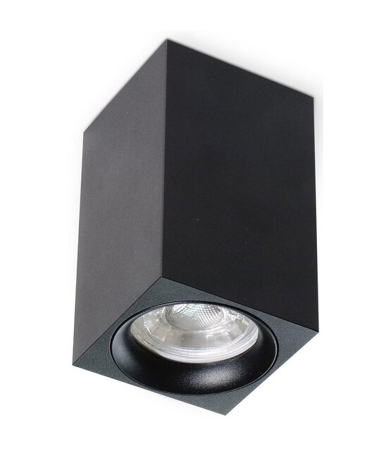 Opbouw spot vierkant zwart Ø 60 x 100mm - GU10 - 1812ZWART - MANGOSQUARE