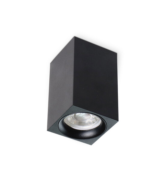 Opbouw spot vierkant zwart Ø 60 x 100mm - GU10 - 1812ZWART - MANGOSQUARE