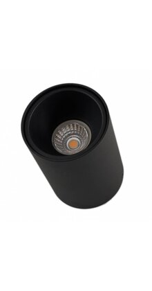 Opbouwspot zwart Ø 97 x 140mm - GU10 - 1811ZWART KIVI