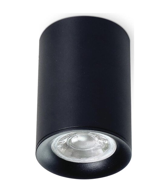 Opbouwspot zwart Ø 97 x 140mm - GU10 - 1811ZWART KIVI