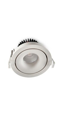 LED inbouwspot - kantelbaar - 10W 3000k warm wit - 1804WIT10WINBOUW