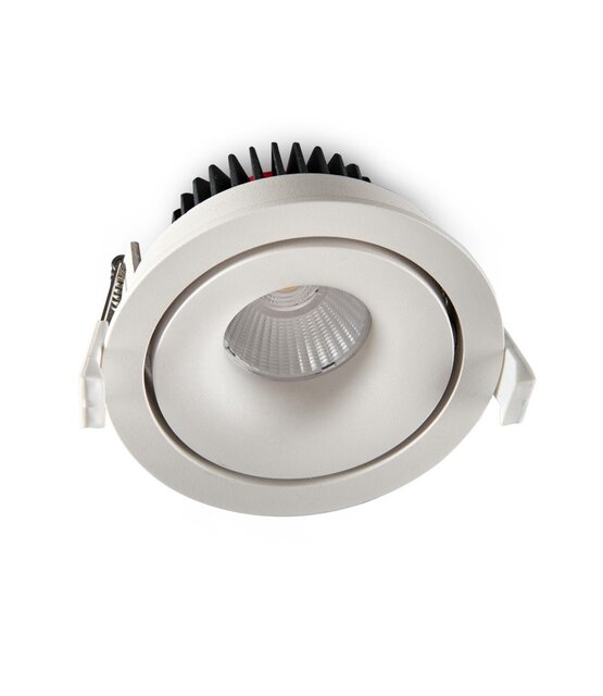 LED inbouwspot - kantelbaar - 10W 3000k warm wit - 1804WIT10WINBOUW