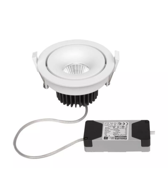 LED inbouwspot - kantelbaar - 10W 3000k warm wit - 1804WIT10WINBOUW