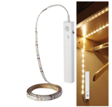 LED strip op batterij 100cm - warm wit - 3000k - inclusief bewegingssensor