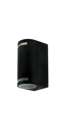LED updown wandlamp voor buiten - zwart 90 x 150mm - GU10 - 1902UPDOWNZWART