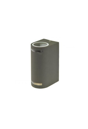 LED updown wandlamp voor buiten - grijs 90 x 150mm - GU10 - 1902GRIJS