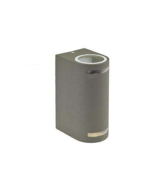 LED updown wandlamp voor buiten - grijs 90 x 150mm - GU10 - 1902GRIJS