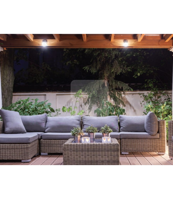 LED wandlamp voor buiten - zwart 70 x 80mm - GU10 - QUAZAR8/FOREST- UITVERKOOP