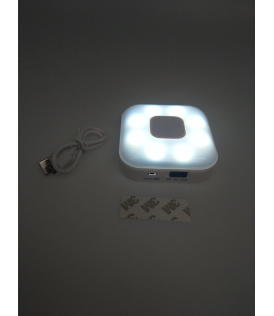 LED spot op accu met dimfunctie - 8cm - 4000k natuurlijk licht - met bewegingssensor