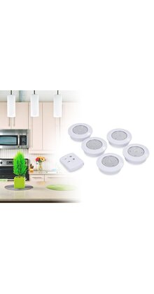 LED spots op batterij inclusief handige afstandsbediening - 5 spots - dimbaar