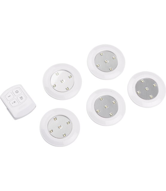 LED spots op batterij inclusief handige afstandsbediening - 5 spots - dimbaar