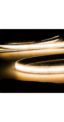 PRO LED strip warm wit 13W 1100LM 240LED p/m 48VDC IP68 3000K CRI95 - 5 meter