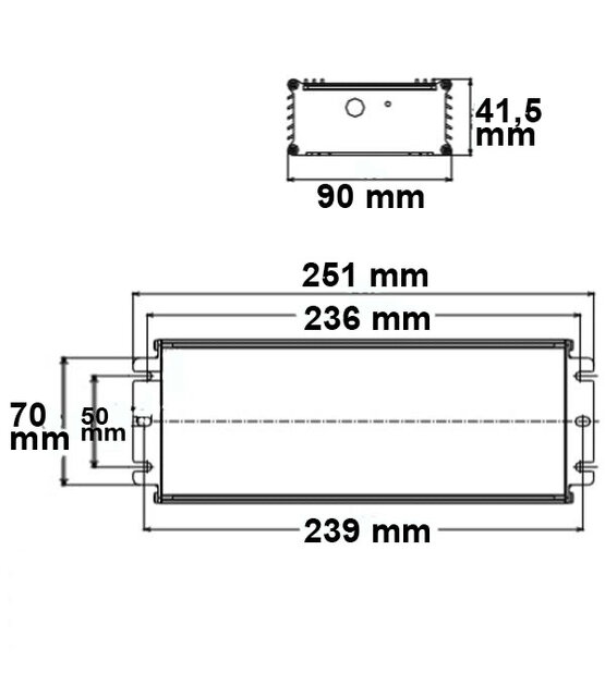 Dimbare 48 volt LED voeding 400 Watt IP67 - 1 -10 volt dimbaar