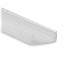 Plat montageprofiel voor LED profielen - 10 centimeter - PLATMONTAGEPROFIEL10.1