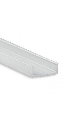 Plat montageprofiel voor LED profielen - 10 centimeter - PLATMONTAGEPROFIEL10.1