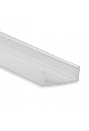 Plat montageprofiel voor LED profielen - 10 centimeter - PLATMONTAGEPROFIEL10.1