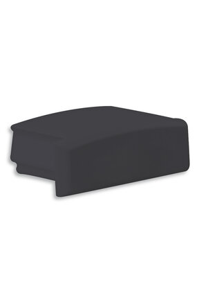 04ZWART eindkapje zonder kabeldoorvoer