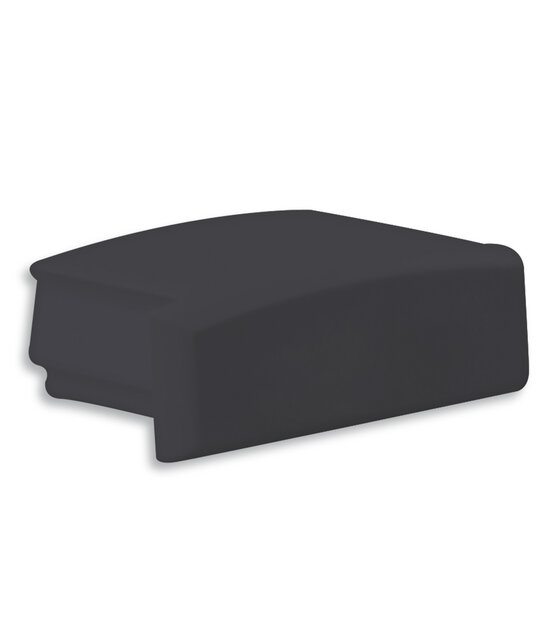 04ZWART eindkapje zonder kabeldoorvoer