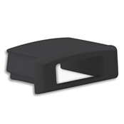 04ZWART eindkapje met kabeldoorvoer