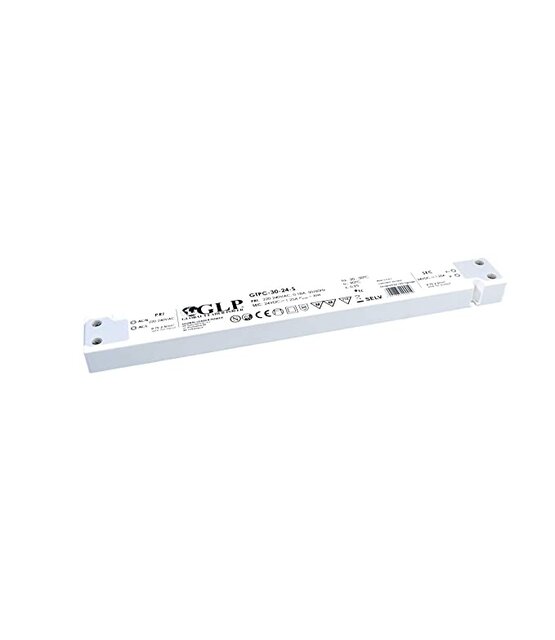 SLIM LED voeding 30 watt 12 volt 2,5 Ampère - IP20 - GTPC-30-12-S