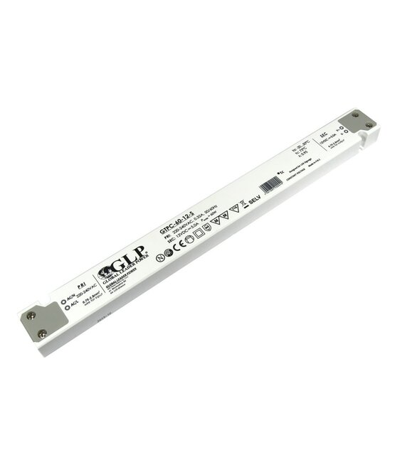 LED voeding 60 watt 12 volt 5 Ampère - IP20 - compact