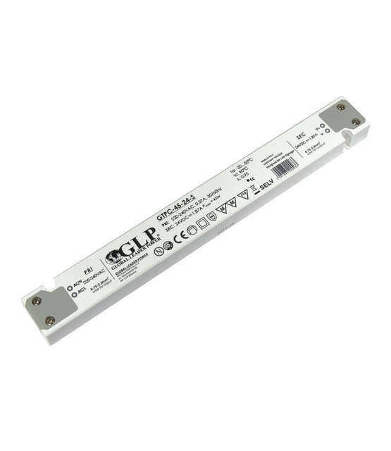 SLIM LED voeding 30 watt 24 volt 1,25 Ampère - IP20 - compact - GTPC-30-24-S