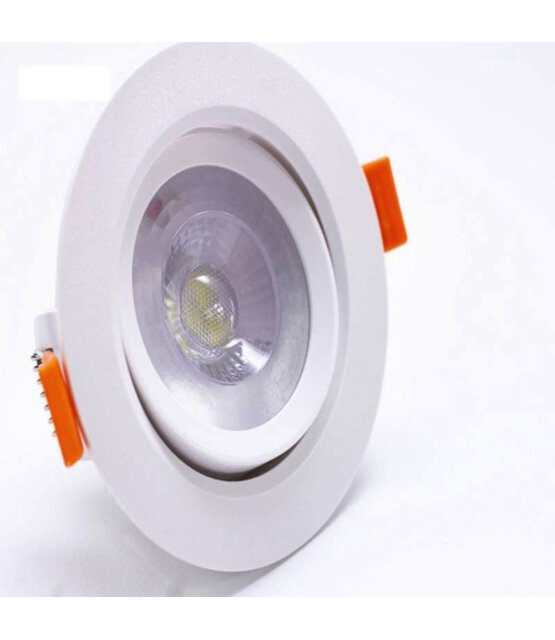 LED inbouwspot - kantelbaar - 5W 3000k warm wit - Aanbieding