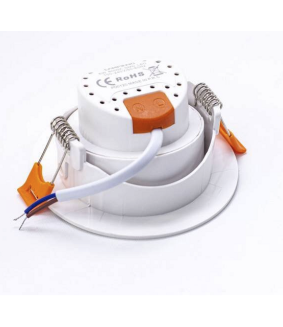 LED inbouwspot - kantelbaar - 5W 3000k warm wit - Aanbieding