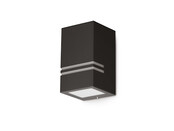 LED wandlamp voor buiten - zwart 87 x 150mm - GU10 - 1909DOWNZWART QUAZAR11