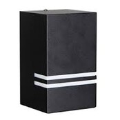 LED wandlamp voor buiten - zwart 87 x 150mm - GU10 - 1909DOWNZWART QUAZAR11