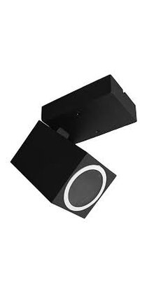 LED wandlamp voor buiten - kantelbaar - zwart 165 x 100mm - GU10 - QUAZAR15ZWART