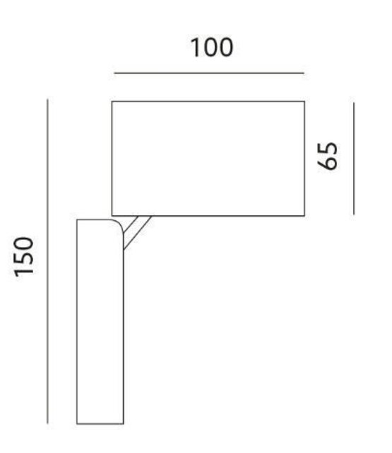 LED wandlamp voor buiten - kantelbaar - zwart 165 x 100mm - GU10 - QUAZAR15ZWART