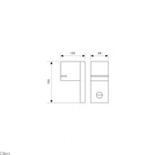 LED wandlamp voor buiten - half rond - met bewegingssensor - zwart 165 x 100mm - GU10 - QUAZAR13 ZWART