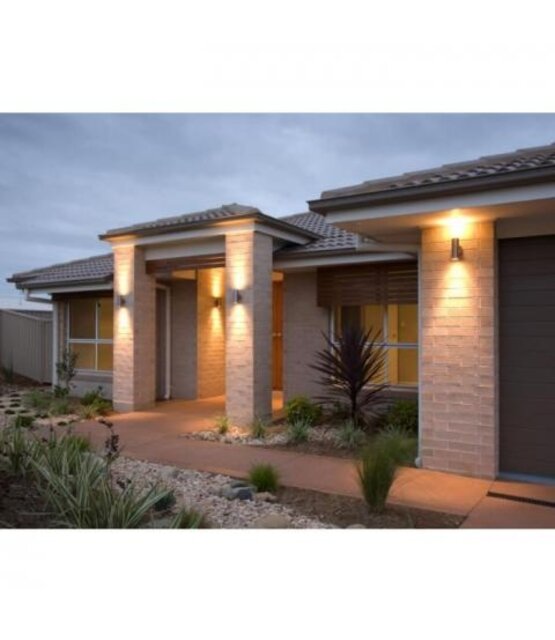 LED updown wandlamp voor buiten - zwart 65 x 260mm - GU10 - QUAZAR3 ZWART