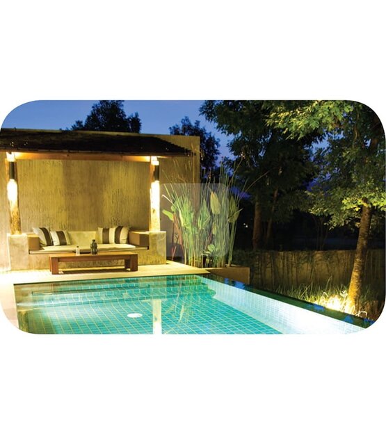 LED updown wandlamp voor buiten - zwart 65 x 260mm - GU10 - QUAZAR3 ZWART