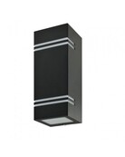 LED updown wandlamp voor buiten - zwart 85 x 250mm - GU10 - QUAZAR7 ZWART