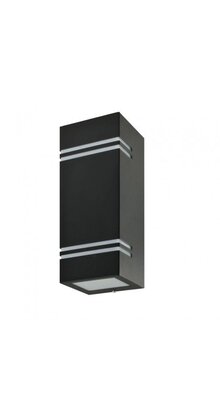 LED updown wandlamp voor buiten - zwart 85 x 250mm - GU10 - QUAZAR7 ZWART