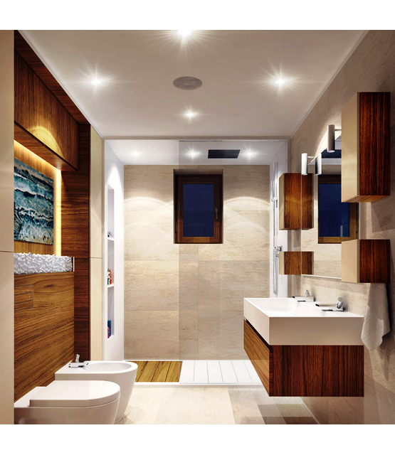 Waterdichte LED spot behuizing IP44 - OH35 WIT