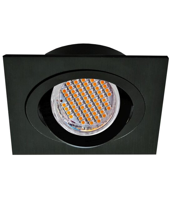 Kantelbare LED spot behuizing - OH328 Mat Zwart