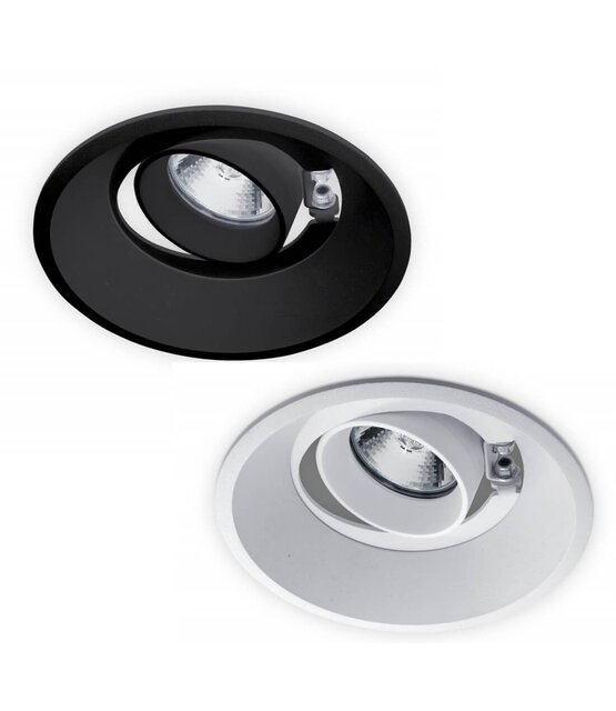 Opbouw armatuur - kantelbaar - KOMA ZWART