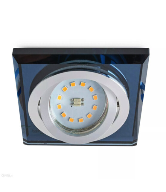 Kantelbare luxe LED spot behuizing - OH51 transparant zwart met zilver