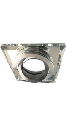 Kantelbare luxe LED spot behuizing - OH51 transparant met zilver
