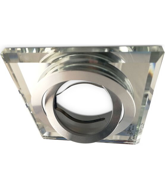 Kantelbare luxe LED spot behuizing - OH51 transparant met zilver